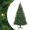 vidaXL Konstgjord julgran Gr&ouml;n 240 cm PVC och St&aring;l och Plast