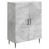 vidaXL Sideboard Betonggr&aring; 66 x 34,5 x 89,5 cm Konstruerat tr&auml;