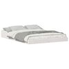 vidaXL Sängram Vit 120 x 200 cm Massiv furu