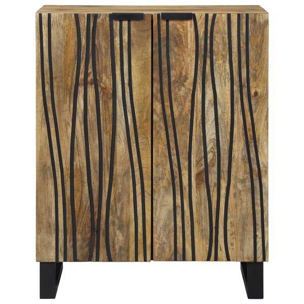 vidaXL Sideboard Brun 60 x 33.5 x 75 cm Massivt Mangoträ