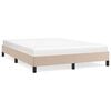 vidaXL S&auml;ngram cappuccino 140x190 cm konstl&auml;der