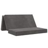 vidaXL F&auml;llbar Soffbed 160 x 67 x 45 cm M&ouml;rkgr&aring;