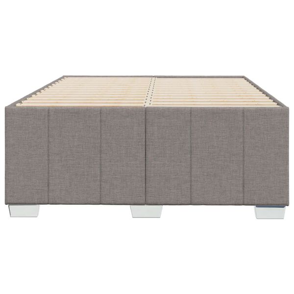 vidaXL S&auml;ngram utan madrass taupe 120x200 cm tyg