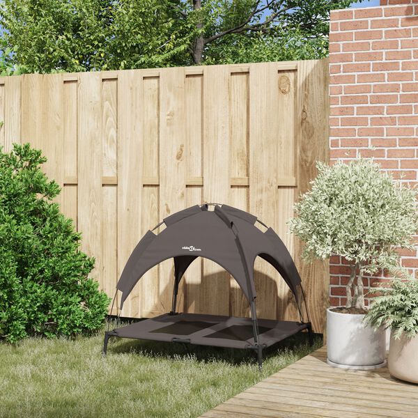 vidaXL Hundsäng Brun 92 x 77 x 82,5 cm Stål