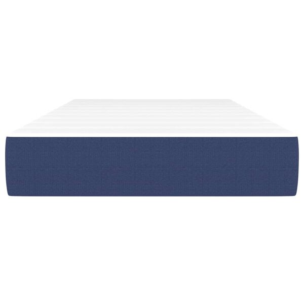 vidaXL Pocketresårmadrass blå 80x200x20 cm tyg
