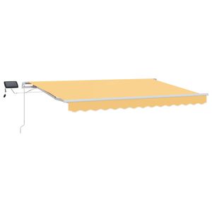 vidaXL Utdragbar markis Sand 350 x 250 cm Duk och Aluminium