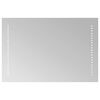 vidaXL LED Badrumsspegel Transparent 60 x 40 cm h&auml;rdat glas