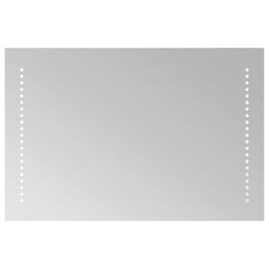 vidaXL LED Badrumsspegel Transparent 60 x 40 cm h&auml;rdat glas