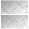 vidaXL Trappsteg 2 st 40 x 20 cm Silver Aluminium Rektangul&auml;r