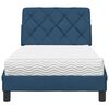 vidaXL Bed with Mattress Blue 90x200 cm Fabric