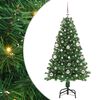 vidaXL Konstgjord julgran Gr&ouml;n 150 cm PVC och St&aring;l och Plast