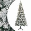 vidaXL Plast Hingad Julgran 120 cm 150 LED-lampor Varmvit