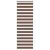 vidaXL Rullgardin zebra brun 90x230 cm tyg bredd 85,9 cm polyester