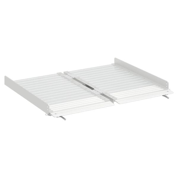 vidaXL Rullstol Ramp Silver 62 x 73 x 5 cm Aluminium
