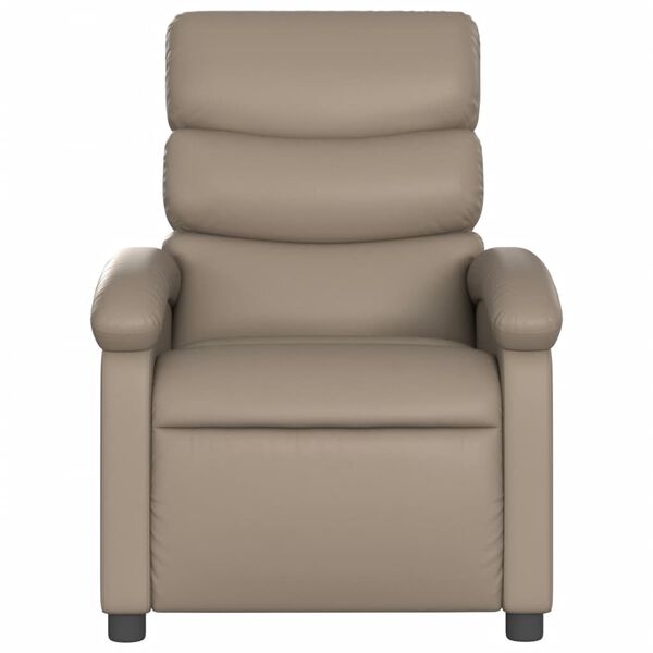 vidaXL Reclinerfåtölj cappuccino konstläder