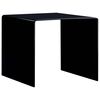 vidaXL Soffbord svart 50x50x45 cm h&auml;rdat glas