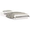 vidaXL S&auml;ngram Vit 90 x 200 cm Massiv furu