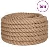 vidaXL Juterep 5 m l&aring;ngt 40 mm tjockt