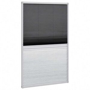 vidaXL Insektsn&auml;t pliss&eacute; till f&ouml;nster 160 x 80 cm med solskydd