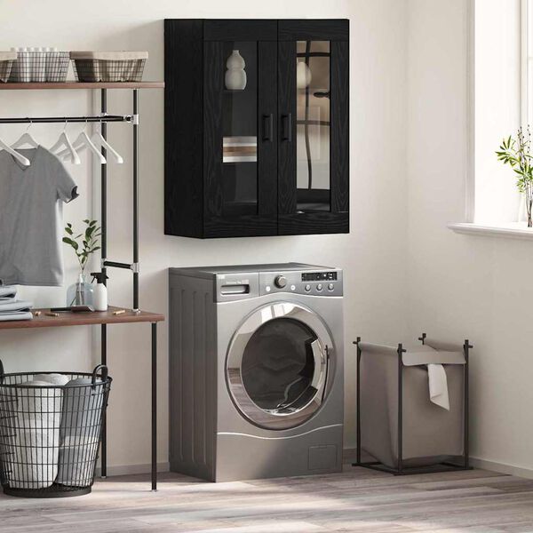 vidaXL Sideboard Svart Ek 69,5 x 34 x 90 cm Konstruerat tr&auml;