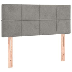 vidaXL S&auml;nggavel ljusgr&aring; 80x5x78/88 cm sammet