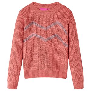 Stickad tr&ouml;ja f&ouml;r barn rosa 128