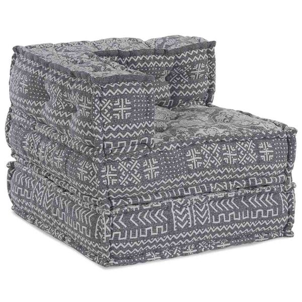 vidaXL Modul H&ouml;rnsoffa Ljusgr&aring; 70 x 70 x 56 cm tyg