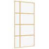vidaXL Skjutd&ouml;rr guld 102,5x205 cm klart ESG-glas och aluminium