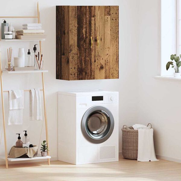 vidaXL V&auml;ggsk&aring;p Gammalt tr&auml; 69,5 x 34 x 90 cm Konstruerat tr&auml;