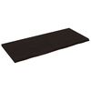vidaXL B&auml;nkskiva badrum m&ouml;rkbrun 140x60x(2-4) cm behandlat massivt tr&auml;