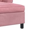 vidaXL Chaise Lounge med kudde Rosa 91 x 157 x 91 cm Sammet