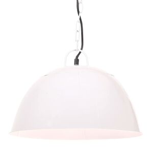 vidaXL H&auml;nglampa industriell vintage 25 W vit rund 41 cm E27