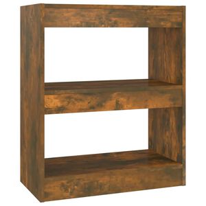 vidaXL Bokhylla/Rumsavdelare r&ouml;kf&auml;rgad ek 60x30x72 cm