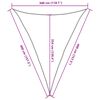 vidaXL Solsegel ljusgr&aring; 3x4x4 m 100% polyesteroxford