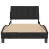 vidaXL Bed Frame without Mattress "Hanko" Black 100x200 cm Velvet