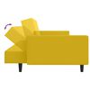vidaXL Bäddsoffa 2-sits gul sammet