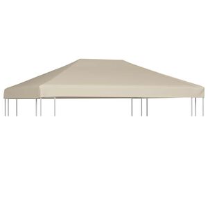 vidaXL Paviljongtak 310 g/m&sup2; 4x3 m beige