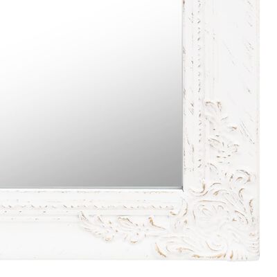 vidaXL Fristående spegel vit 45x180 cm