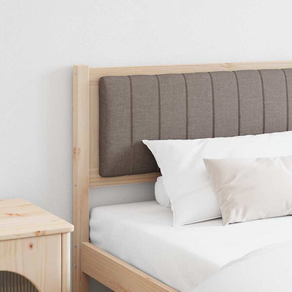 vidaXL Kl&auml;dd s&auml;nggavel med huvudgavel Brun 200 cm Massiv furu