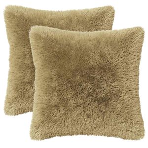 vidaXL Kudde med kudde HEERLEN 2 st Ljusgr&aring; PV Fleece
