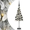 vidaXL Julgran med 150 LED-lampor med stativ Vit 120 cm PE och St&aring;l