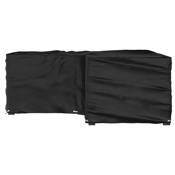 vidaXL Överdrag för utemöbler 16 ölj. 215x215x70cm L-format