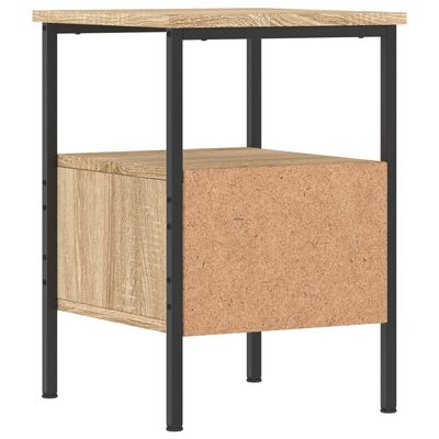 vidaXL Sängbord sonoma-ek 34x36x50 cm konstruerat trä