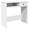 vidaXL Skrivbord vit 80x40x75 cm konstruerat tr&auml;