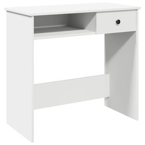 vidaXL Skrivbord vit 80x40x75 cm konstruerat tr&auml;