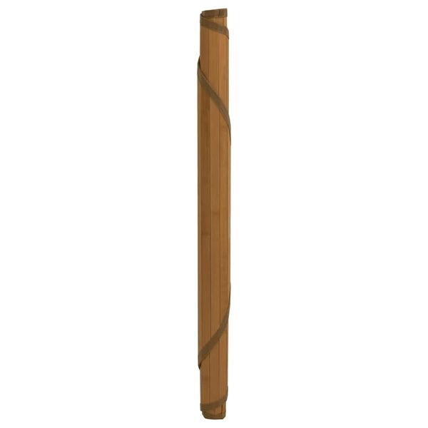vidaXL Matta rund brun 80 cm bambu