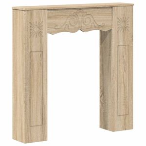 vidaXL Eldstadsram Sonoma-ek 102 x 20 x 102 cm Konstruerat tr&auml;