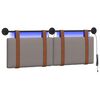 vidaXL H&auml;ngande s&auml;nggavel Med LED-lampa Taupe Antik PU