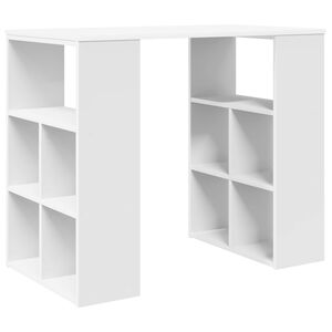 vidaXL Skrivbord Vit Konstruerat tr&auml; 90 x 50 x 75 cm