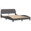 vidaXL Bed Frame "Dover" Grey 120x200 cm Faux Leather